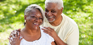 Smiling couple